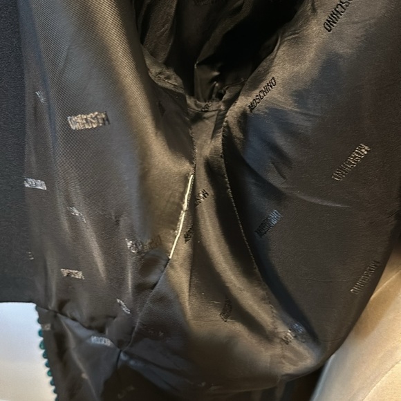 Moschino Couture! Men's Black Wool Tuxedo Jacket Buttons - Picture 10 of 16